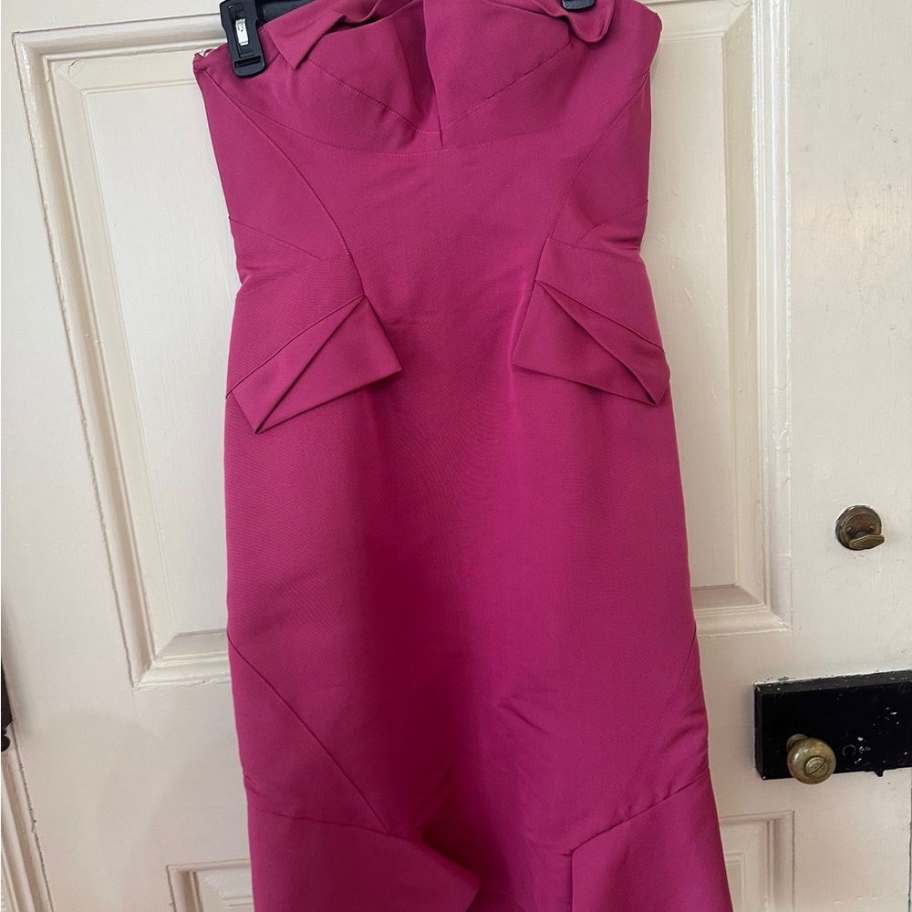New w tags Zac Posen Pink Dress with Elegant Design